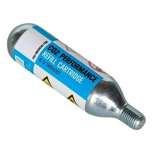 Cartucho de recarga para bomba de CO2 Shimano Pro Performance de 16 g, color gris