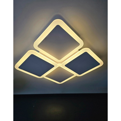Plafon Led Smart Origami Dimerizable Deco Diseño Moderno