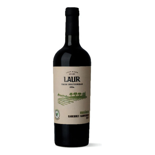 Vino Cabernet Sauvignon Tres Hectáreas Orgánico Laur 750 Ml