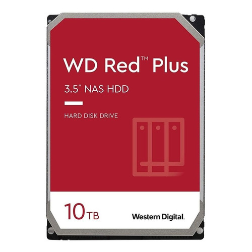 Disco duro interno Western Digital WD Red Plus WD101EFBX 10TB rojo