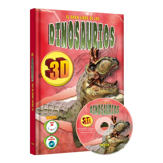 El Gran Libro De Los Dinosaurios 3d Con Lentes Y Dvd / Lexus