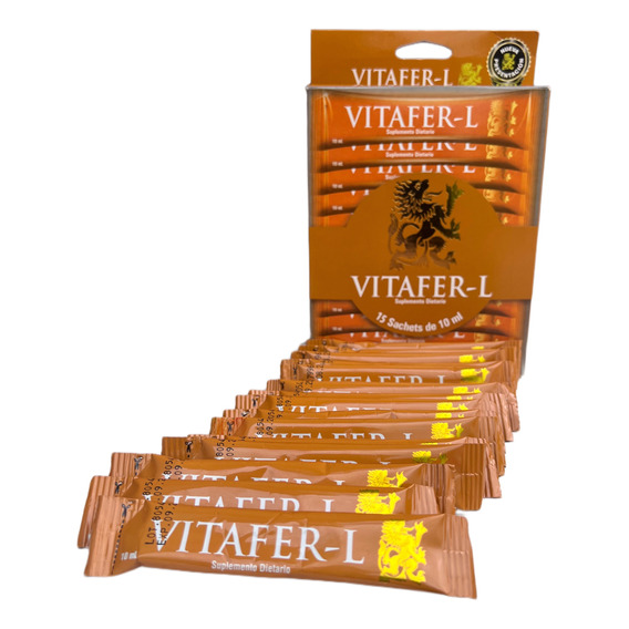 Vitafer-l Original Importado Caja De 15 Sobres 10 Ml