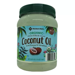 Aceite De Coco. Coconut Oil 1.66 Litro. Importado Member's M