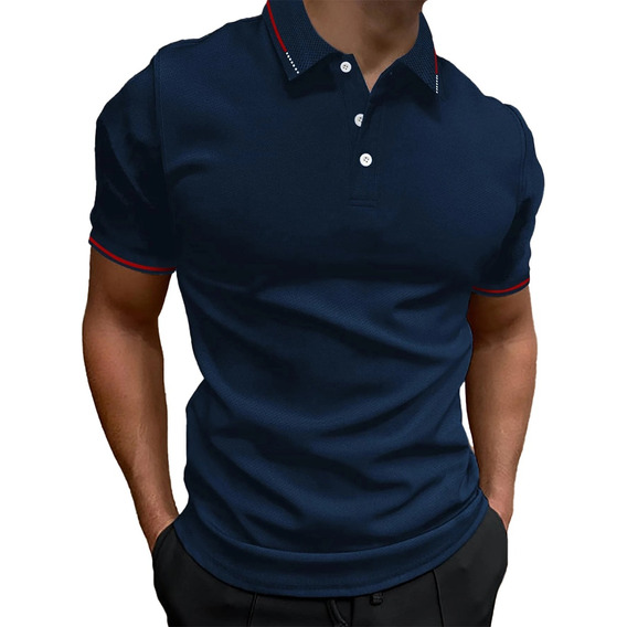 Playera De Hombre Solapa Camisa Polo Tenis Deportivo Casual