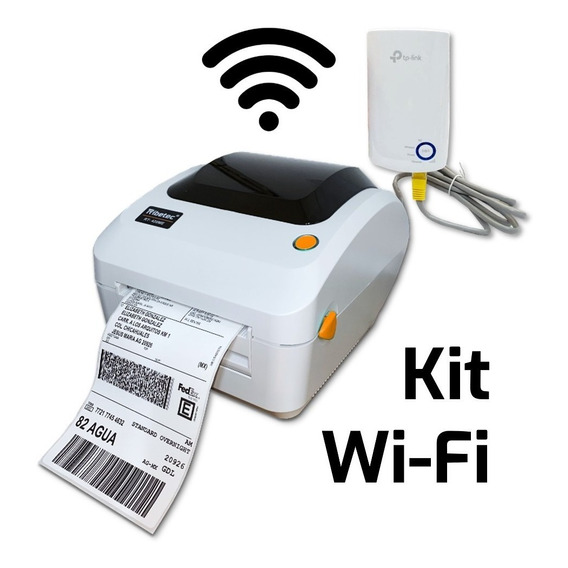 Impresora De Etiquetas Térmica Kit Wifi Inalámbrica Con Iva