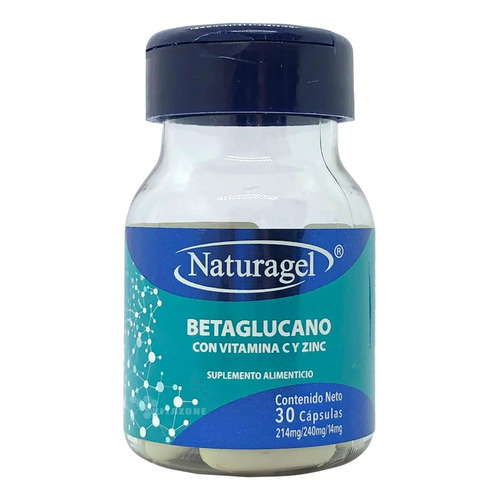 Betaglucano Con Vitamina C Y Zinc 30 Cápsulas Naturagel