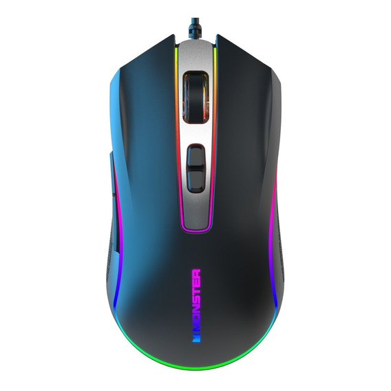 Mouse Gamer Monster Rgb Gaming Kmh7-mbk