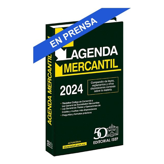 Agenda Mercantil 2024 - Isef - Nuevo - Original - Sellado