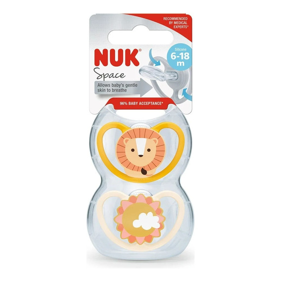 Nuk Set De Dos Chupetes Space León Y Sol 6-18m 10736937