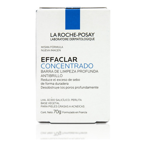 La Roche Posay Effaclar Pan Barra Jabón Anti Acné X 70 Gr