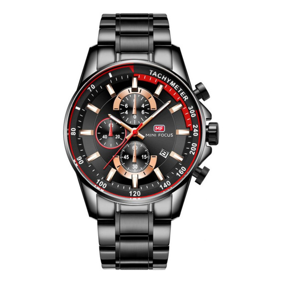 Reloj Para Hombre Mini Focus Mf0218g Mf9301 Negro