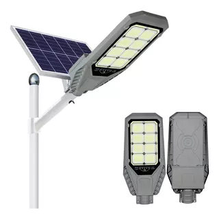 Lámpara Solar Led 500w Luminaria Suburbana Alumbrado Público