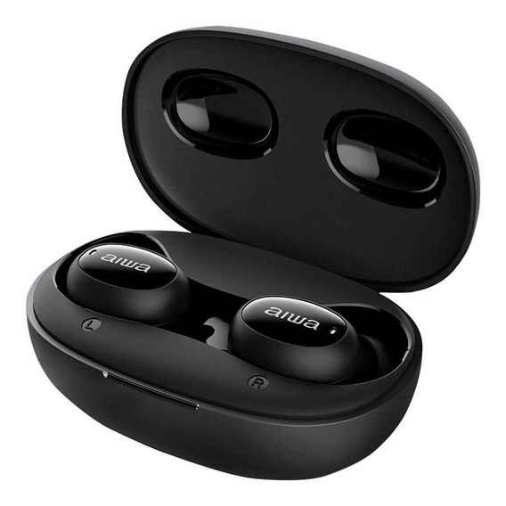 Auriculares In-ear Inalámbricos Aiwa Aw-twsd3u Bluetooth Tws Color Negro