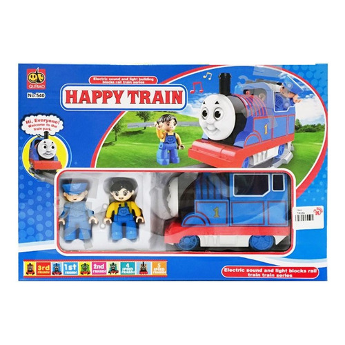 Tren Infantil Happy Train Thomas Con Sonidos Y Accesorios Color Azul