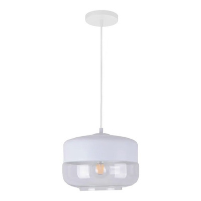 Colgante Cristal Dayan 1 Luz Blanco Moderno Apto Led Cie