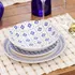 Juego de 6 platos planos (26 unidades) con Oxford Unni Batik
