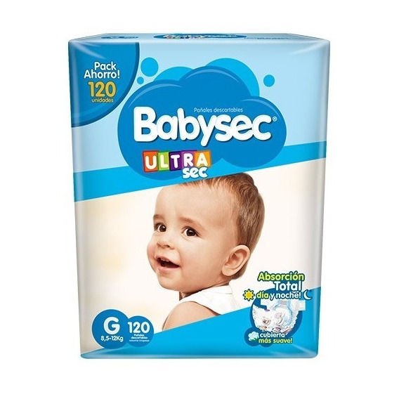 Pañales Babysec Ultrasec sin género  GPañales Babysec Ultrasec sin género G