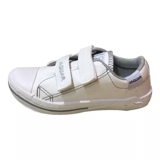 Zapatillas Colegiales Colegio Jaguar Niño Niña Negro Blanco