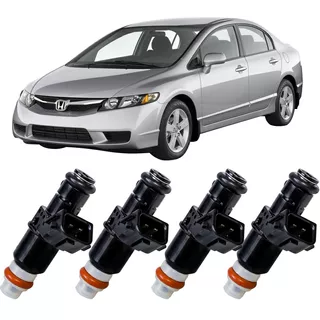 4x Bico Injetor Honda New Civic 2007 2008 2009 2010 8 Furos 