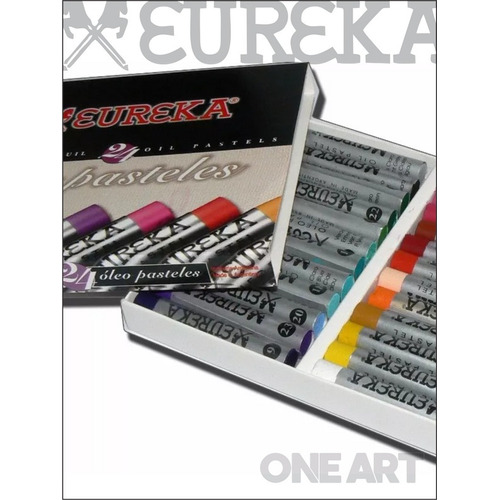 Oleo Pastel Superfinos Eureka X 24 Tonos Surtidos Color Del Óleo Colores