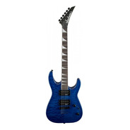 Guitarra Eléctrica Jackson Js Series Js32tq Dinky De Arce/tilo Trans Blue Satin Con Diapasón De Palo De Rosa