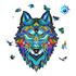 Lobo Azul Determinado - Grande A3