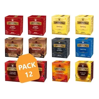 Té Twinings Surtido Té Negro Sabores (pack 12)/quetequieres