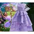 Vestido Morado De La Serie De Dibujos Animados De La Películ