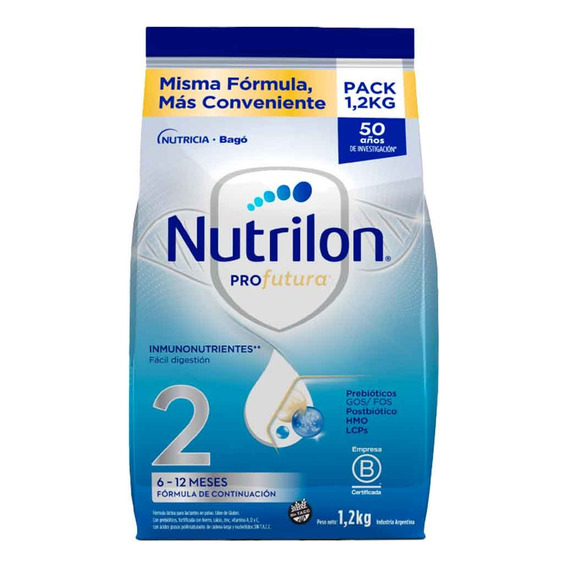 Leche En Polvo Nutrilon Profutura 2 Pouch 1.2kg X1 Unidad