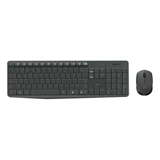 Kit Teclado Y Mouse Inalambrico Mk235 Logitech Color Del Mouse Negro Color Del Teclado Negro