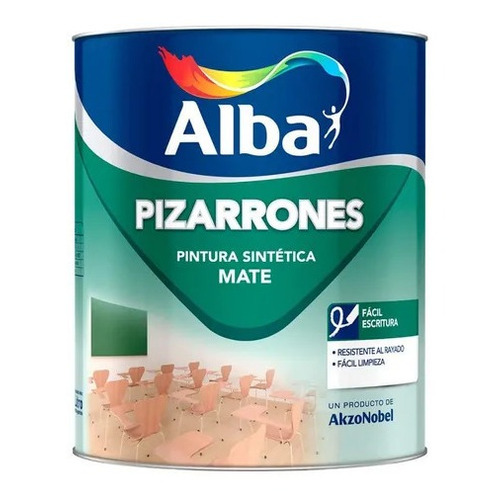 Pintura Para Pizarron Color Verde Mate X 1lt Alba