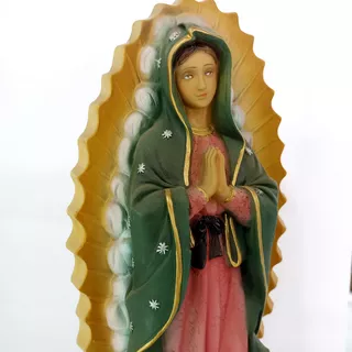 Imagen Religiosa- Virgen De Guadalupe 40cm Bizcocho Ceramico