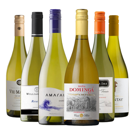 6 Vinos Mix Reserva Chardonnay