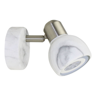 Aplique 1 Luz Carrara Apto Led Gu10 Marmol Deco Moderno Cie