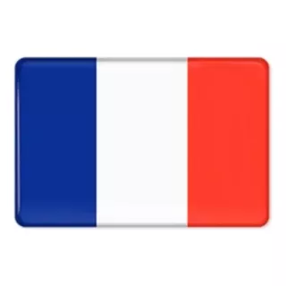Emblema Adesivo Bandeira Resinado França 