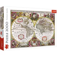 Rompecabezas Puzzle 2000 Piezas Trefl Mapa Mundo 27095