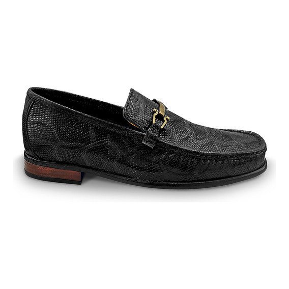 Mocasin Vestir Casual Hombre Snipe Cobra Negro Sombr Randem 