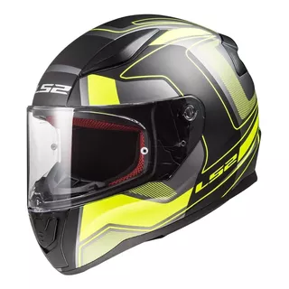 Casco Moto Integral Ls2 353 Rapid Carrera Negro Amarillo Color Negro/amarillo Fluo Tamaño Del Casco M