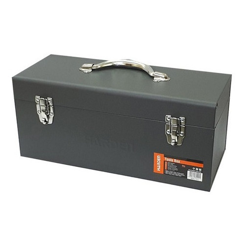 Caja Herramientas Metálica 48cm Reforzada Harden Profesional Color Gris Oscuro