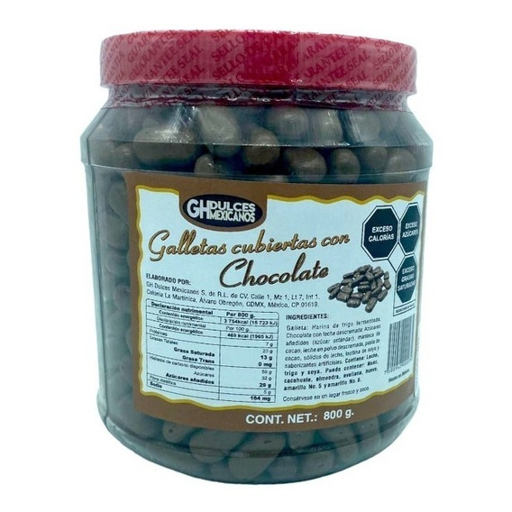 Galleta Con Chocolate Gh Tarro De 800 Grs