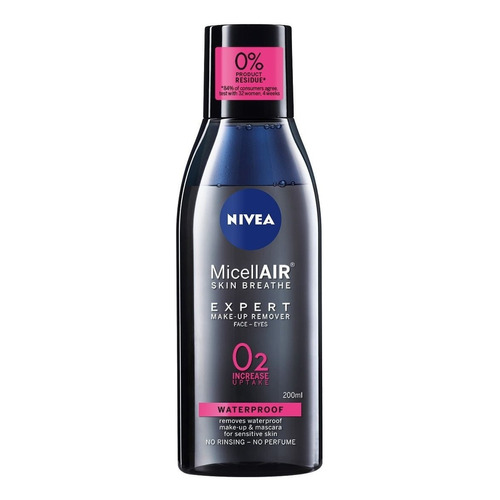 Desmaquillante agua micelar Nivea MicellAIR Expert por unidad - volumen de la unidad de 200mL