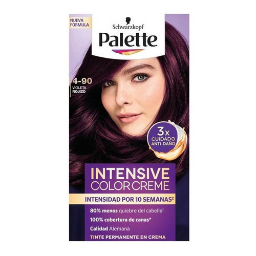 Kit Tinte Schwarzkopf Professional  Palette Palette intensive color cream tono 4-90 violeta rojizo