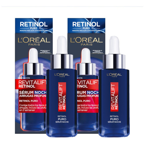 Pack Sérum Noche Revitalift Retinol Puro L'oréal Paris X2