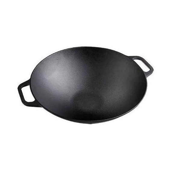 Sarten Wok Hierro Fundido 35.5cm Victoria Precurado 