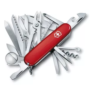 Cortaplumas Victorinox Swiss Champ Suiza 33 Uso 23137 Navaja Color Rojo