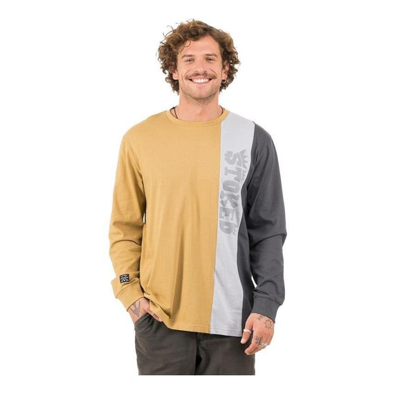 Polera Hombre Stoked Ml Multicolor