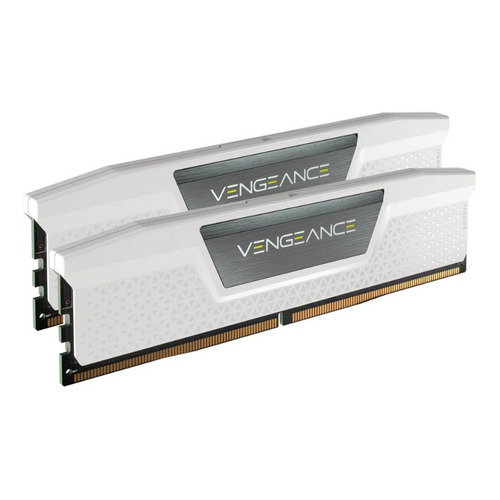Memoria RAM Vengeance gamer color blanco  32GB 2 Corsair CMK32GX5M2B5200C40