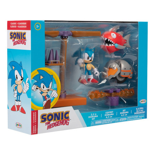 Sonic Playset Diorama Figura Con Accesorios The Hedgehog Ed Color Multicolor