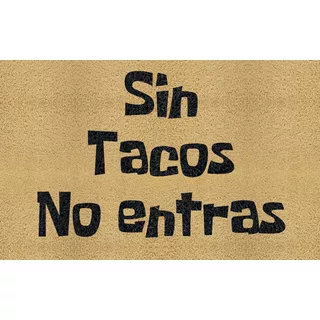 Tapete Hogar Entrada Rizo Km1950 50x40 Sin Tacos No Entras