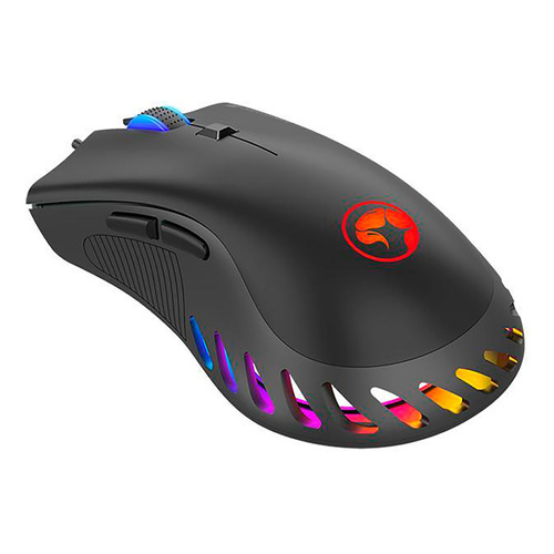 Mouse Gaming Marvo Pro 10000dpi Con Iluminación Rgb Color Negro